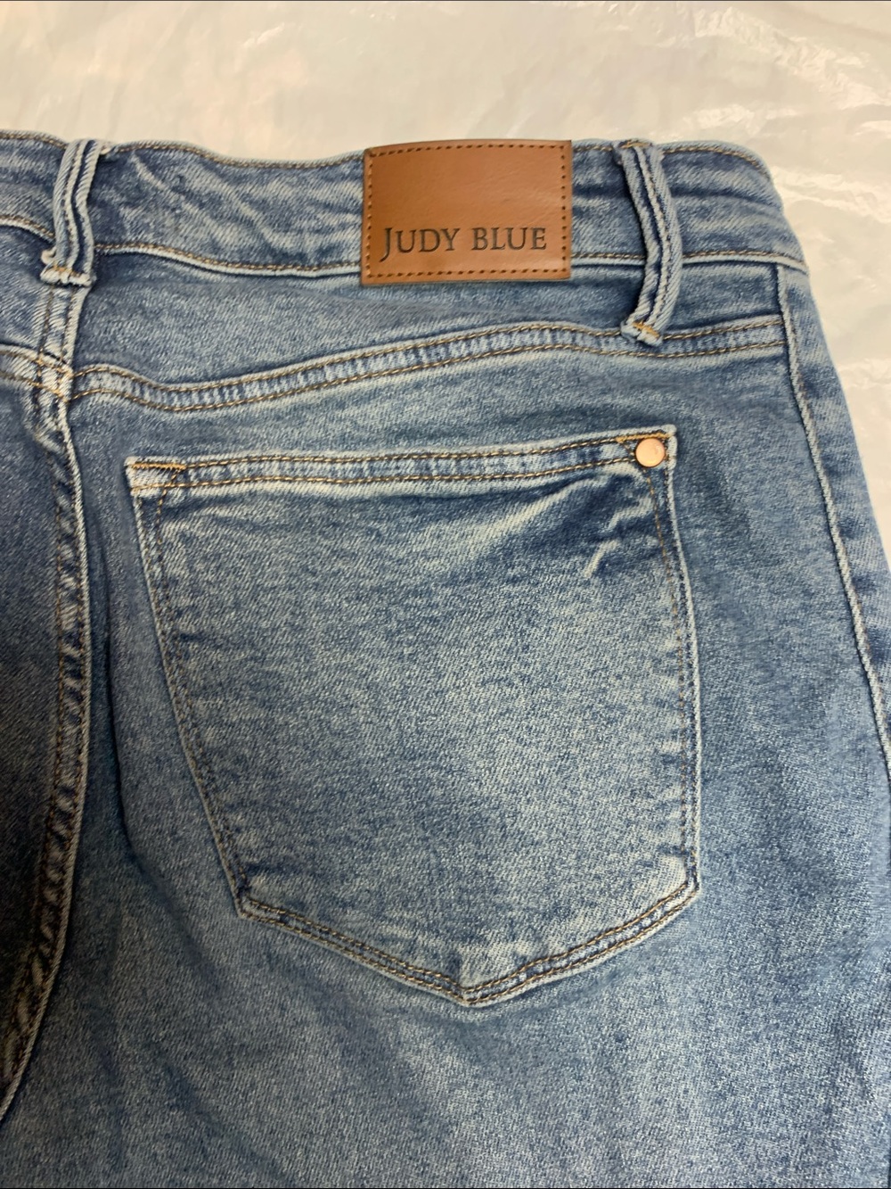 Judy Blue Boyfriend Fit SS Panel be Jeans Size 14W - Picture 7 of 8
